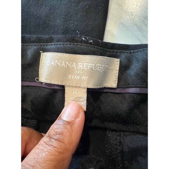 Banana Republic Ryan Fit Women’s Black Dress Pants Size 10 Stretch Work Career - Picture 5 of 6